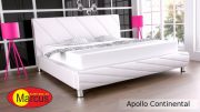 Łóżko kontynentalne białe Apollo