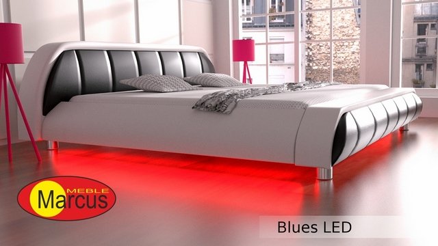 Łóżko z oświetleniem LED RGB Blues