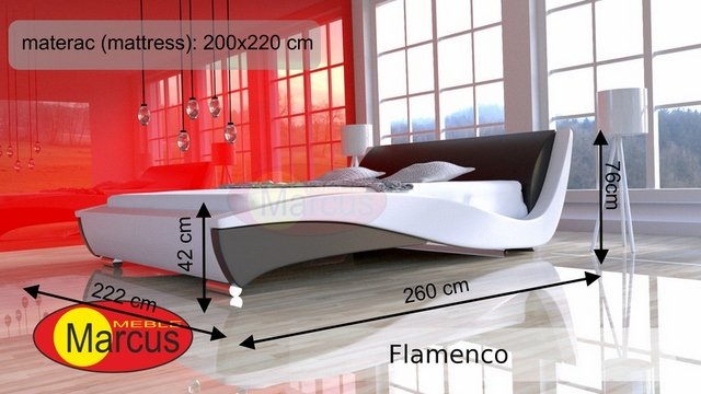 łóżko flamenco 200x200 cm