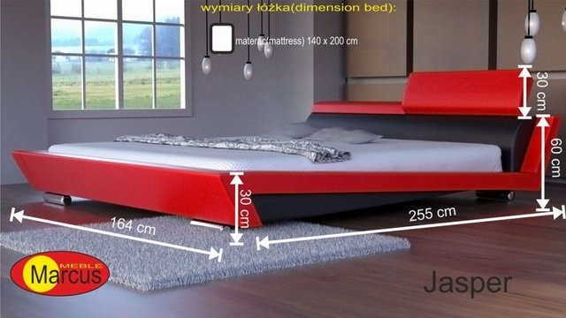 łóżko lozko tapicerowane Jasper 140x200 cm