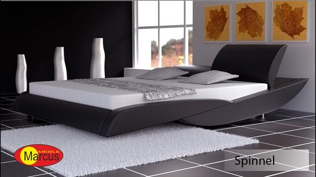łóżko tapicerowane Spinnel skóra ekologiczna