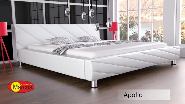 łóżko tapicerowane Apollo skóra ekologiczna