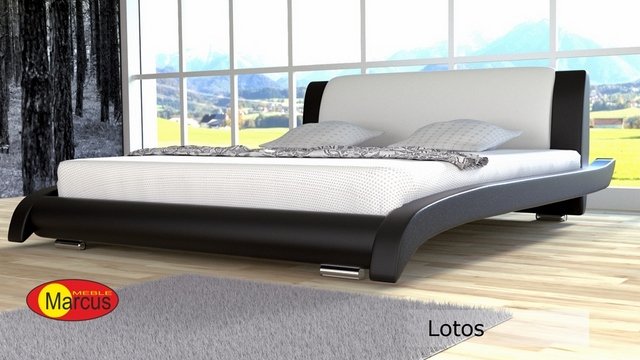 łóżko tapicerowane Lotos skóra ekologiczna